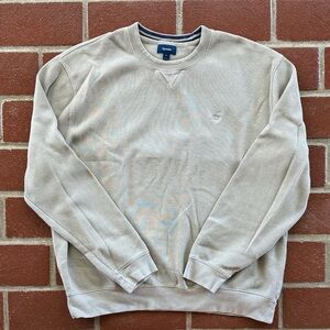 Faconnable Men's Light Tan Crewneck Sweater